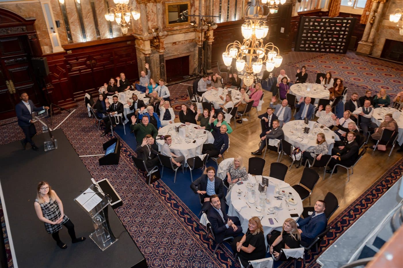 The awards ceremony room at the National Apprenticeship Awards 2023