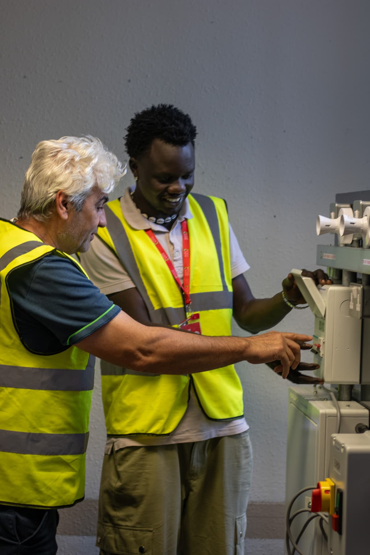 A tutor and learner working through an exercise together